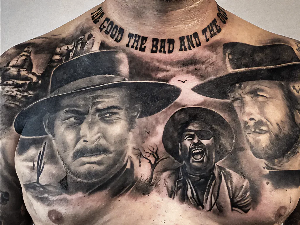 Black and Grey Tattoo von Chris Block, Fallout Tattoo Münzenberg