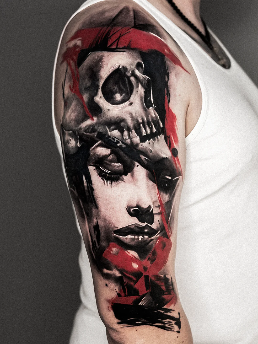Black & Grey Tattoo von Chris Block – Arbeit 36