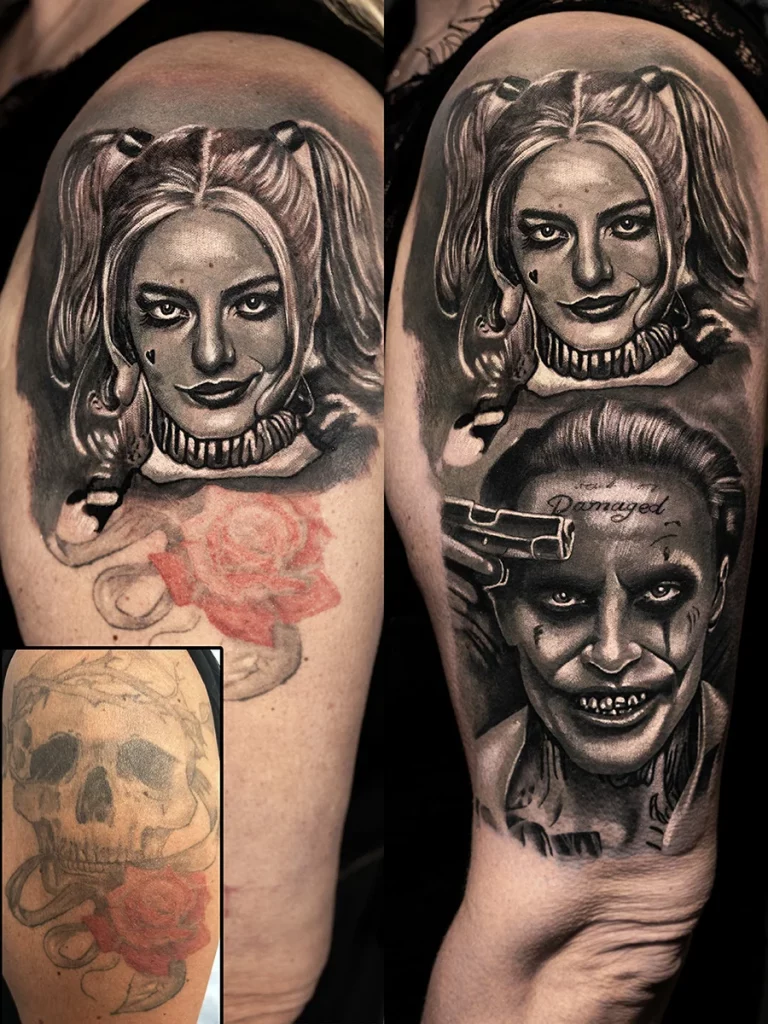 Cover-up Tattoo von Chris Block – Beispiel 02