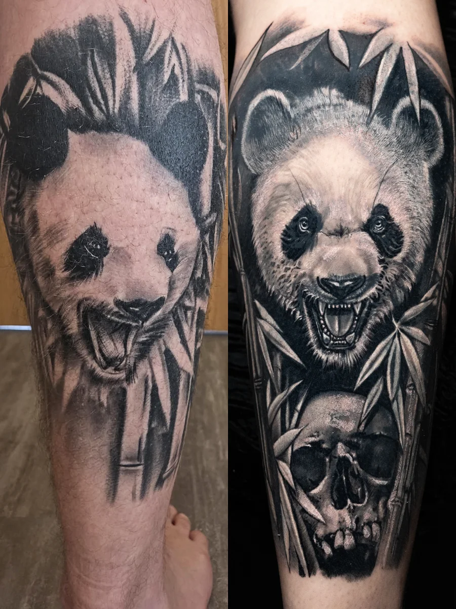 Cover-up Tattoo von Chris Block – Beispiel 03